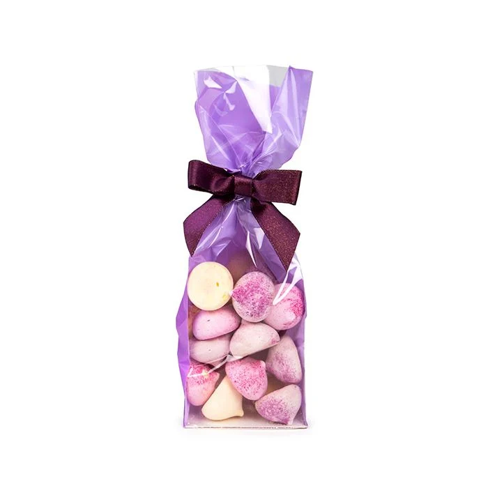 Blockbodenbeutel Neon Lila ,9x5,7x30,5 cm mit Bodenblatt (100 Stück) [FGPB16NP]