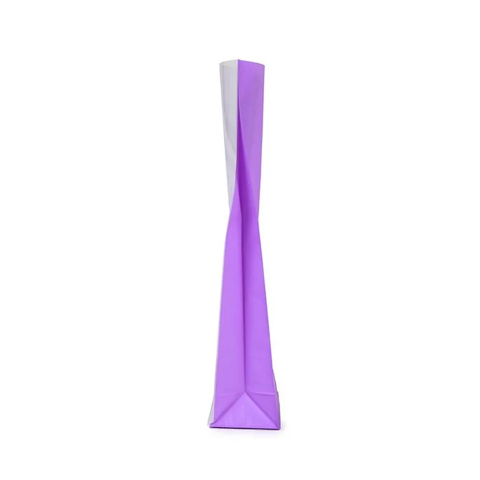Blockbodenbeutel Neon Lila ,9x5,7x30,5 cm mit Bodenblatt (100 Stück) [FGPB16NP]