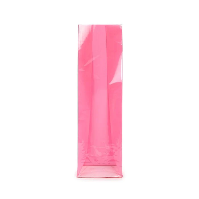 Blockbodenbeutel Neon-Rosa 8,9x5,7x30,5 cm mit Bodenblatt (100 Stück) [FGPB16NK]