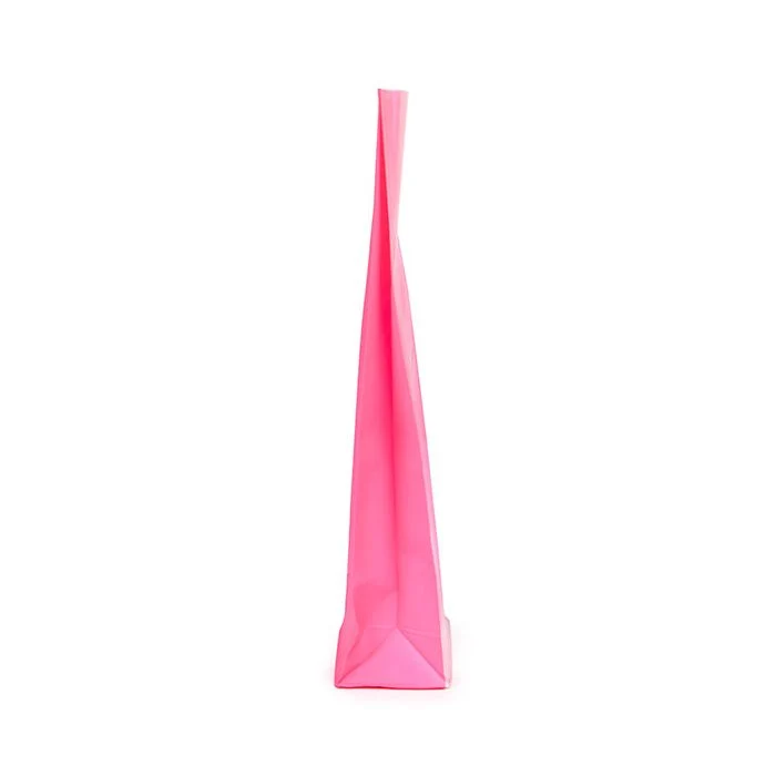 Blockbodenbeutel Neon-Rosa 8,9x5,7x30,5 cm mit Bodenblatt (100 Stück) [FGPB16NK]