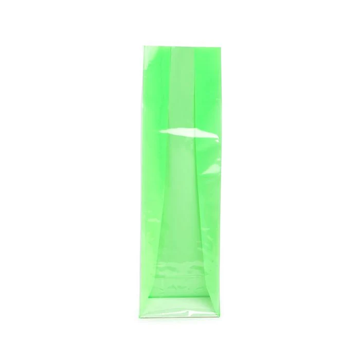Blockbodenbeutel Neongrün 8,9x5,7x30,5 cm mit Bodenblatt (100 Stück) [FGPB16NG]