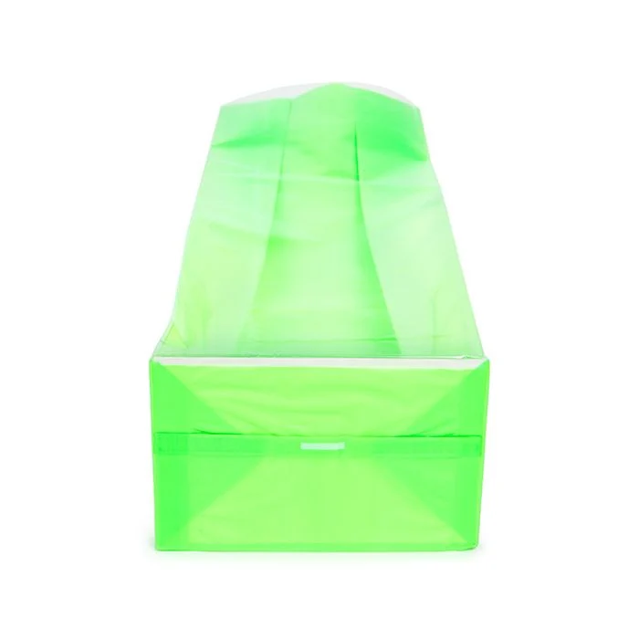 Blockbodenbeutel Neongrün 8,9x5,7x30,5 cm mit Bodenblatt (100 Stück) [FGPB16NG]