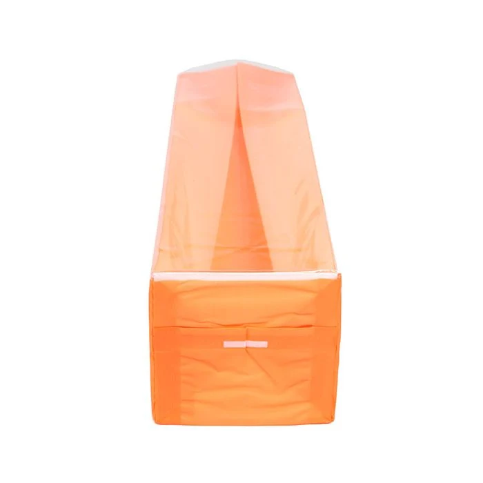 Blockbodenbeutel Neon Orange 5,1x5,1x21 cm mit Bodenblatt (100 Stück) [FGPB11NO]
