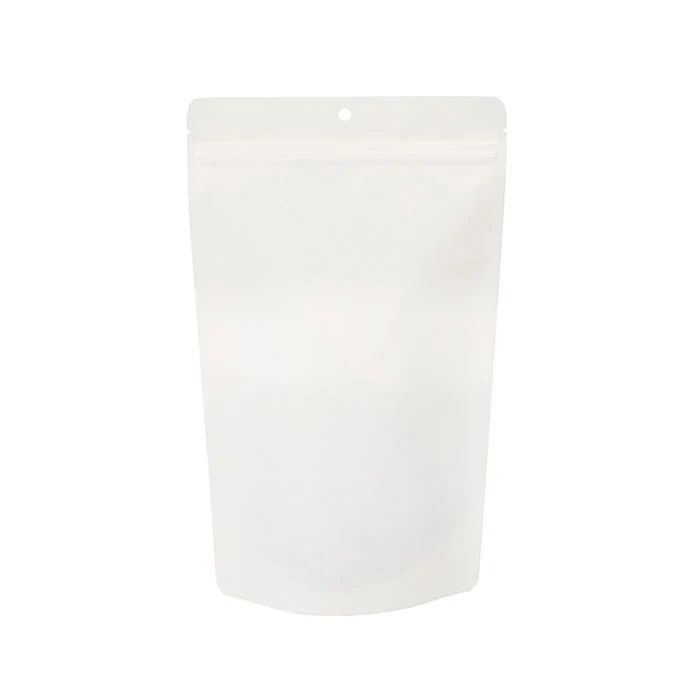 Standbodenbeutel Weiß Kraft Umweltfreundlich 17,2x8,9x28,6 cm (100 Stück) [ZBGEK4W]