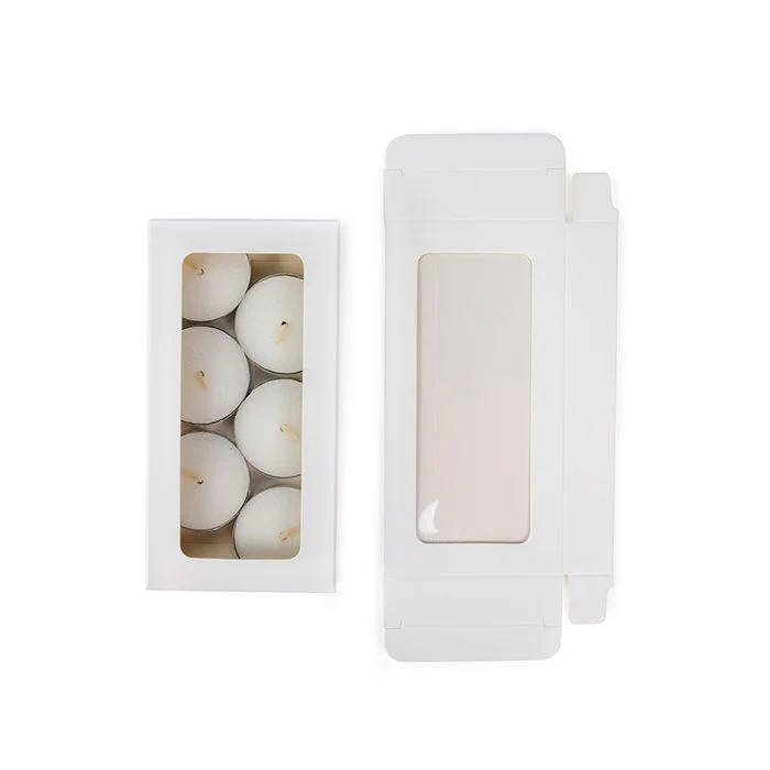 Pappschachteln Kraft weiß mit Fenster 7x2.1x13.8 cm (25 Stück) [WKRGW315]