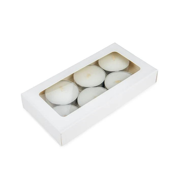 Pappschachteln Kraft weiß mit Fenster 7x2.1x13.8 cm (25 Stück) [WKRGW315]