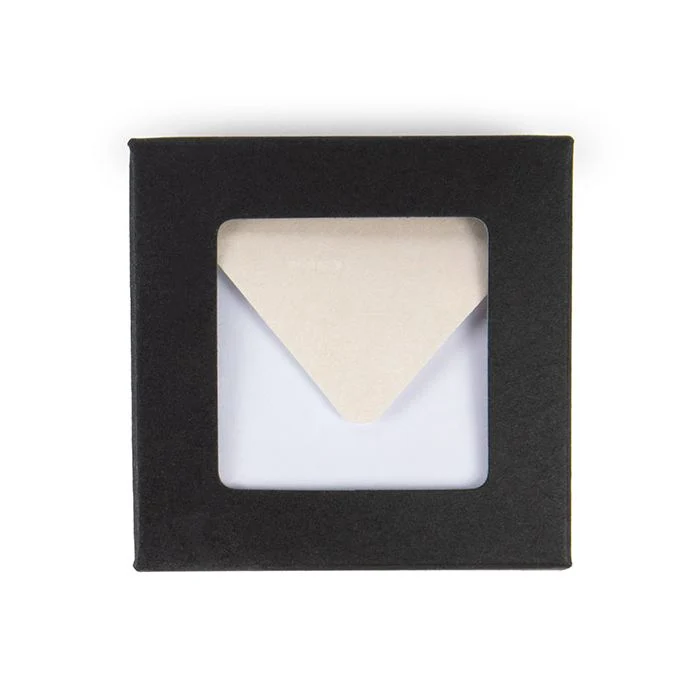 Pappschachteln Kraft schwarz mit Fenster 7x2.1x6.8 cm (25 Stück) [WKRGB319]