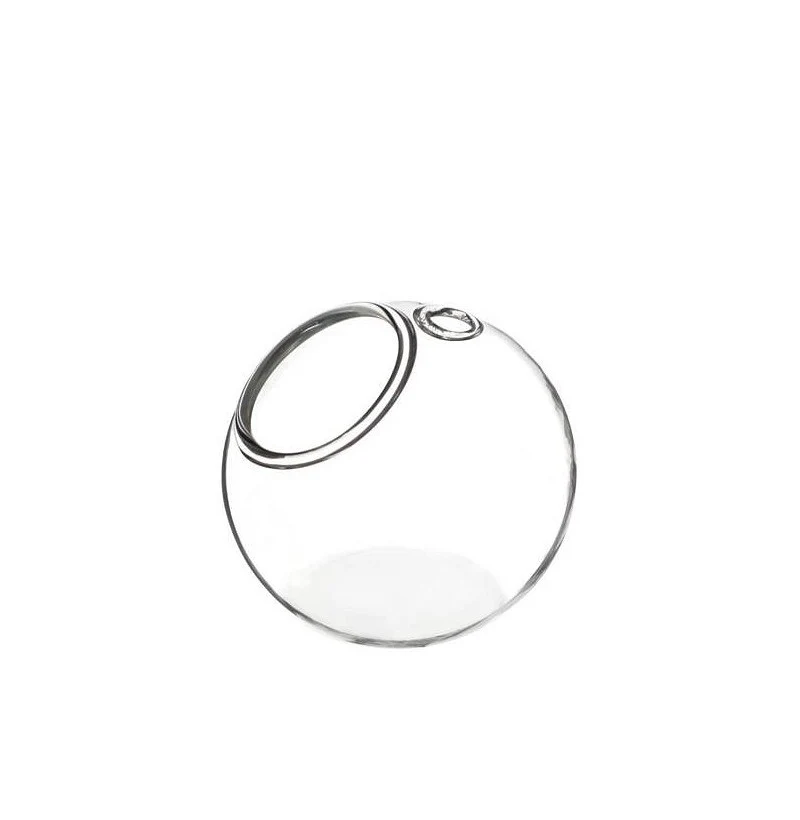 Glaskugel mit flachem Boden und Loch Ø6 cm (6 Stück) [IFS-28045]