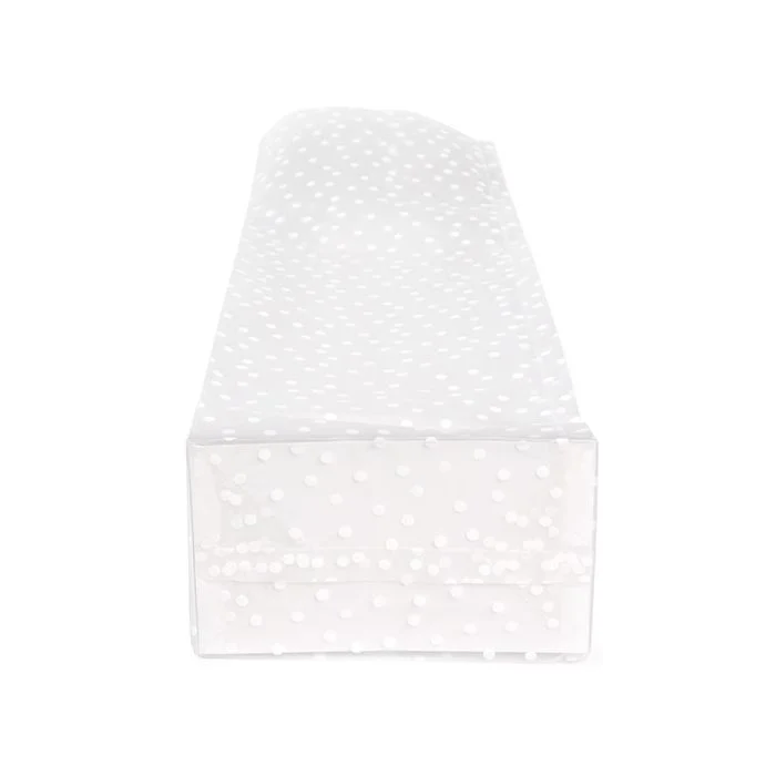 Blockbodenbeutel mit Polka Dots 8,9x5,7x30,5 cm mit Bodenblatt (100 Stück) [FFGPB16D]