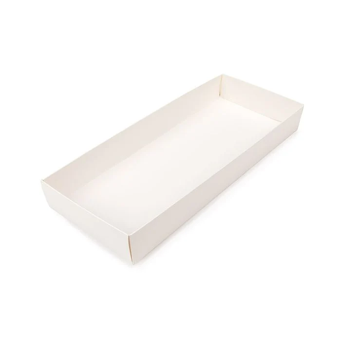 Schachtelböden Kraft Weiß 12,7x3,8x30,5 cm (25 Stück) [WH12]