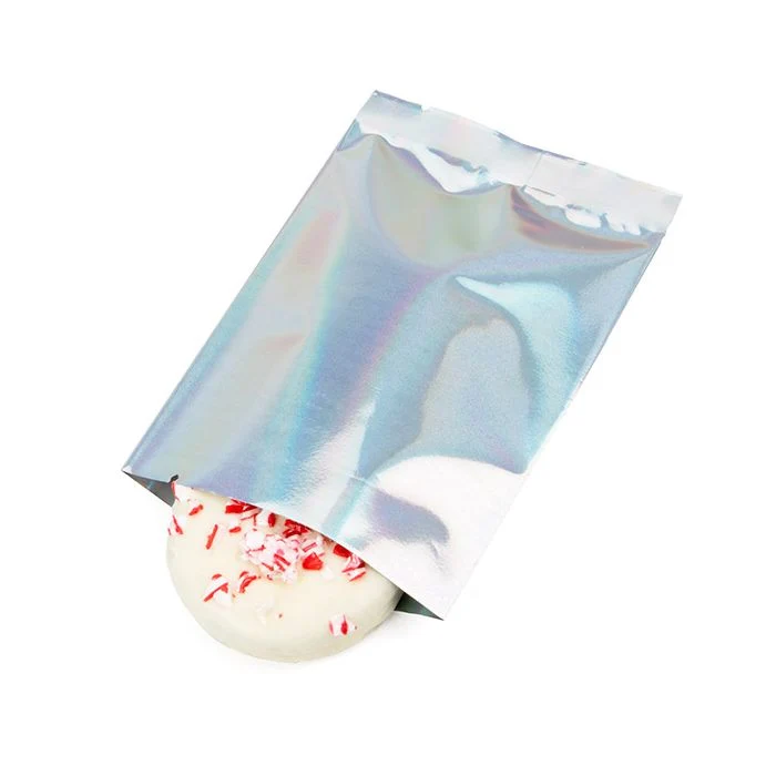 Plastik Klappenbeutel Holografisch 7,6x10,2 cm (25 Stück) [SVP34H]