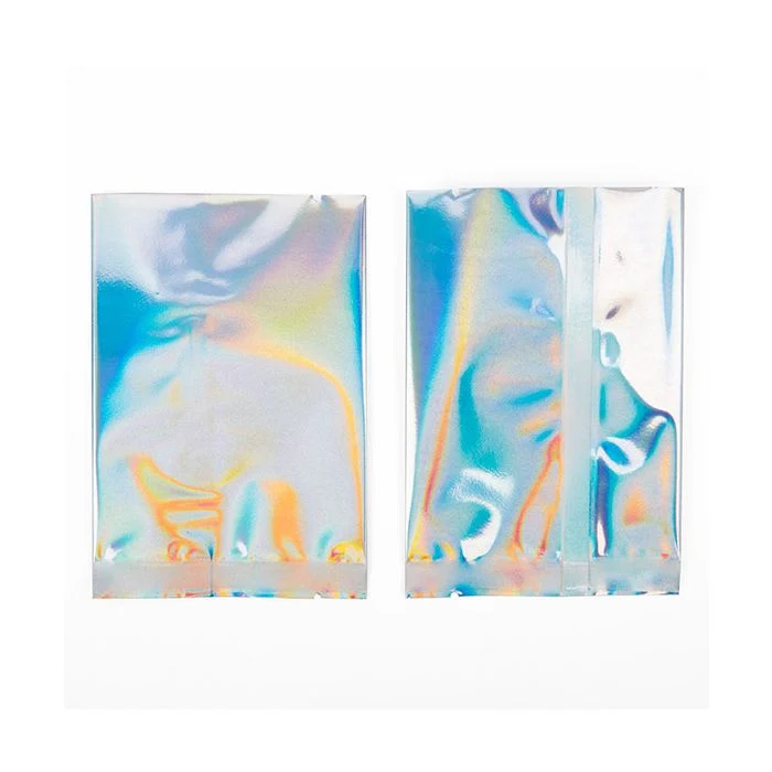 Plastik Klappenbeutel Holografisch 7,6x10,2 cm (25 Stück) [SVP34H]