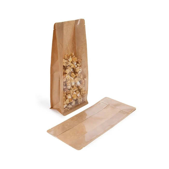 Blockbodenbeutel Kraft 12.7x7.6x30.5 cm (100 Stück) [BB3K]