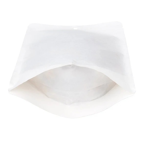 Standbodenbeutel Kraft Weiß Umweltfreundlich 14,9x8,9x23,2 cm (100 Stück) [SUPEK7W]