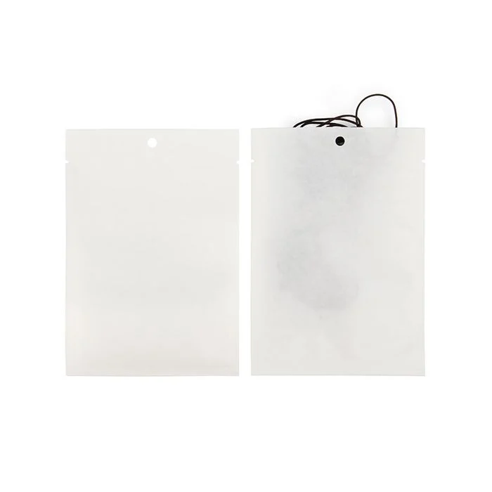 Kraft Klappenbeutel Weiß Umweltfreundliche 10,2x15,2 cm Verschließbar (100 Stück) [KHS46WK]