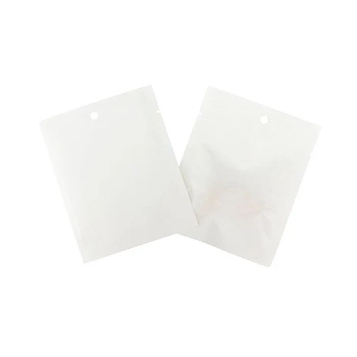 Kraft-Klappenbeutel Weiß Umweltfreundlich 7,6x10,2 cm Verschließbar (100 Stück) [KHS34WK]