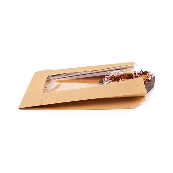 Kraft Klappenbeutel 11x2,9x15,2 cm mit Seitenfalte (100 Stück) [KBB7]