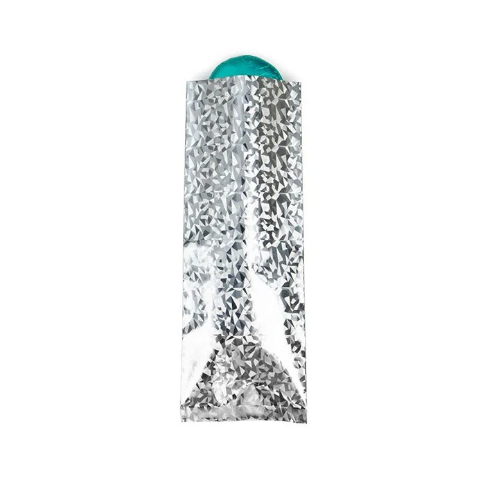 Kunststoffbeutel Holographischer Kristall 7,6x20,3 cm und Verschweißbar (25 Stück) [SVP38HI]