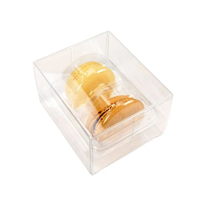 Macaron-Schachteln für 2 Stück 6.5x5.1x10.2 cm (25 Stück) [MBS6]