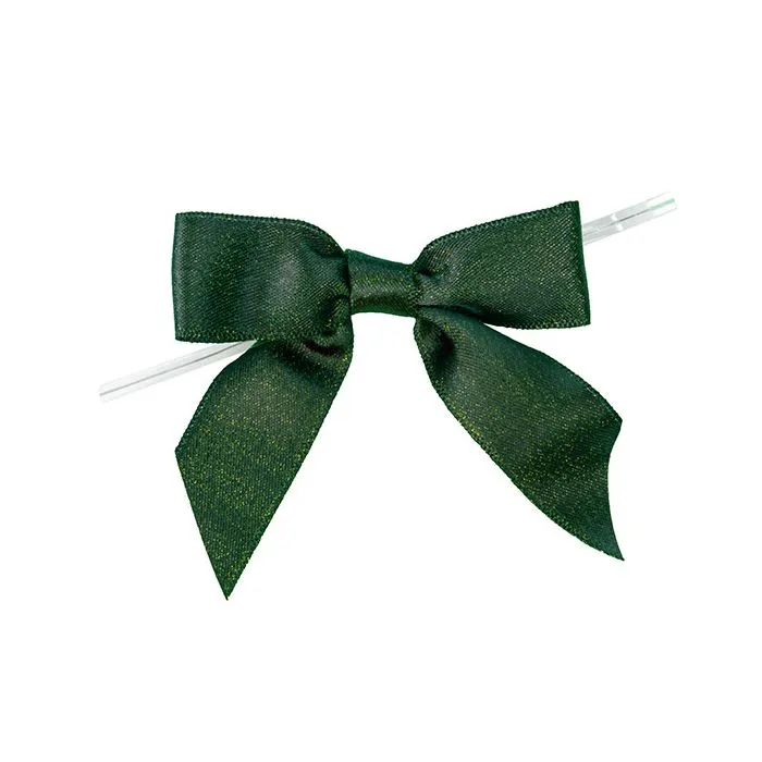 Schleifen gebunden Metallic Spruce 8.9 cm (25 Stück) [MBOWSP]