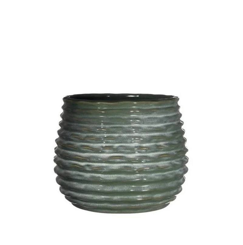 Topf Dunkelgrün Rise Ø8,5 x h: 11,5 cm (9 Stück) [IFS-33953]