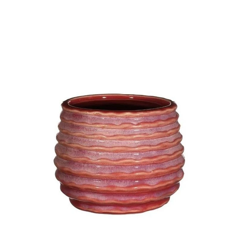 Topf Rosa Karmin Rise Ø10 x h: 13,5 cm (6 Stück) [IFS-33984]