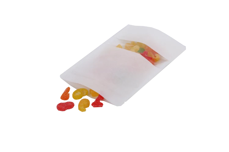 Standbodenbeutel weiß Kraft 13x7x20.5cm | 110 Gramm (100 Stück) [ZBGW3WK]