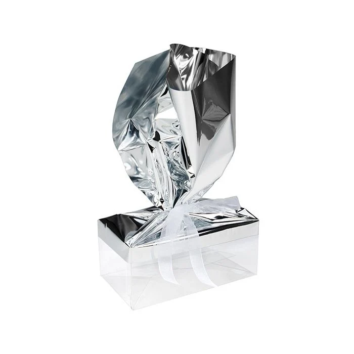 Folientopper Metallic Silber 30,5x63,5 cm (25 Stück) [MT4S]
