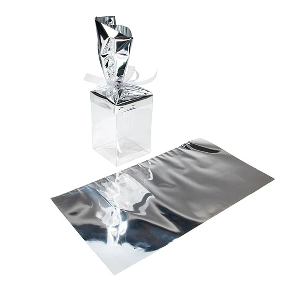 Folientopper Metallic Silber 22,9x43,2 cm (25 Stück) [MT3S]