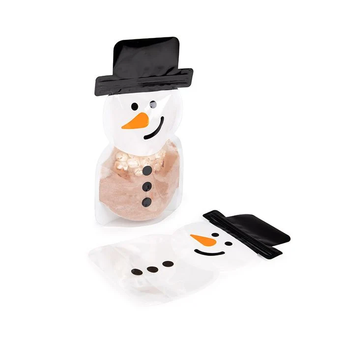 Standbodenbeutel Schneemann Form 14x7,6x25,4 cm (25 Stück) [SP7SZ]