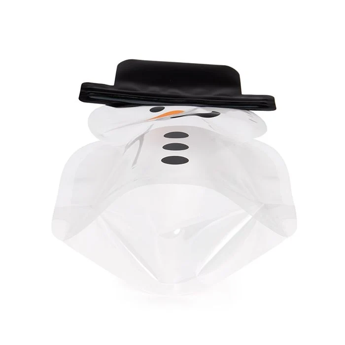 Standbodenbeutel Schneemann Form 14x7,6x25,4 cm (25 Stück) [SP7SZ]