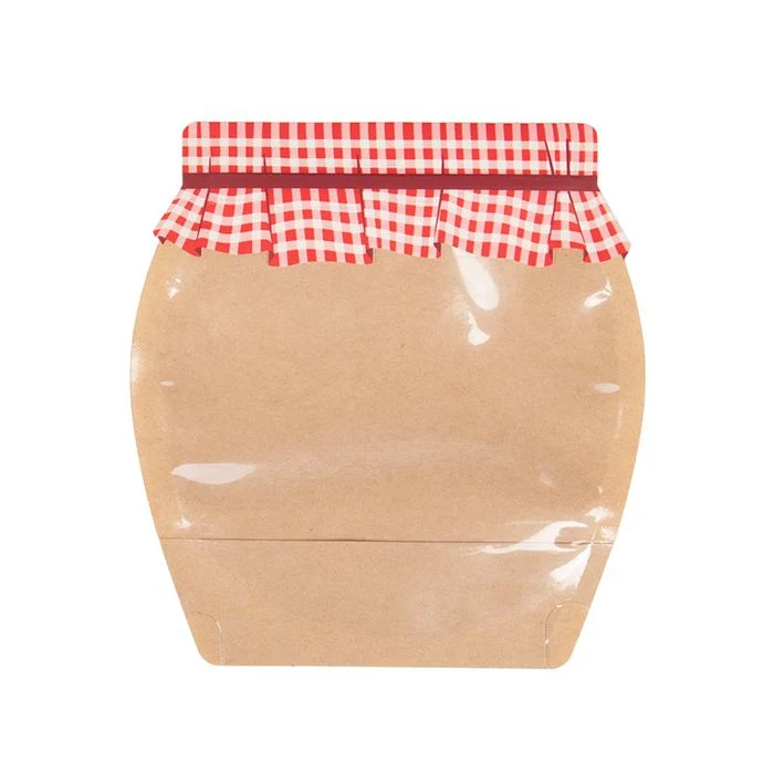 Standbodenbeutel Form eines Marmeladenglases 19,7x7,6x20,3 cm (100 Stück) [SP7JMZ]