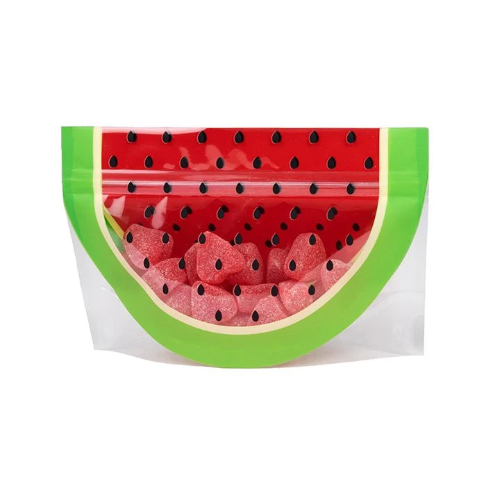 Standbodenbeutel Form der Wassermelone 20,3x7,6x13,3 cm (100 Stück) [SP3WZ]