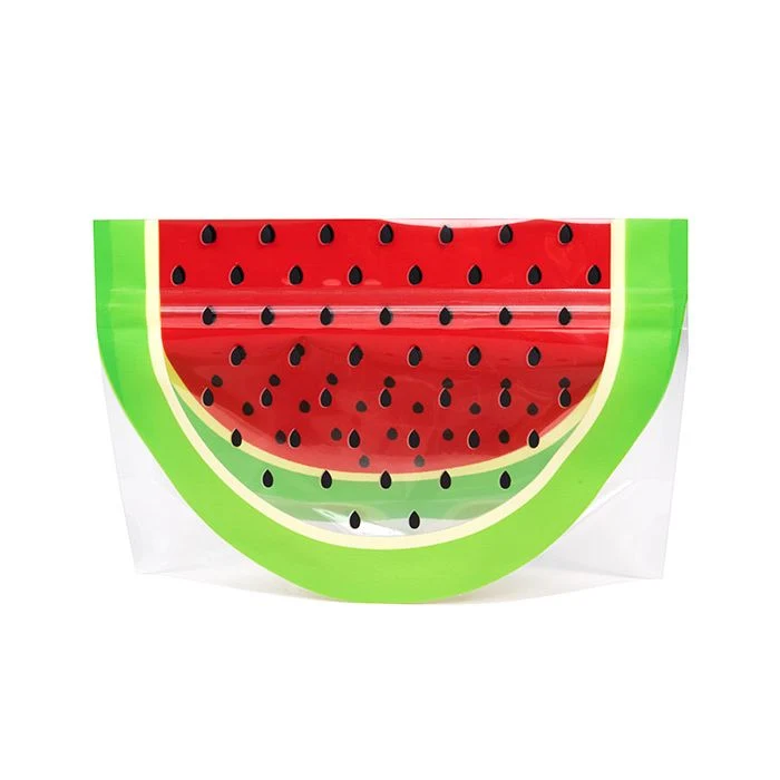 Standbodenbeutel Form der Wassermelone 20,3x7,6x13,3 cm (100 Stück) [SP3WZ]
