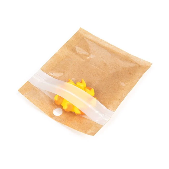 Druckverschlussbeutel Umweltfreundlich Kraft 5.1x5.1 cm (100 Stück) [HZBBE9KC]
