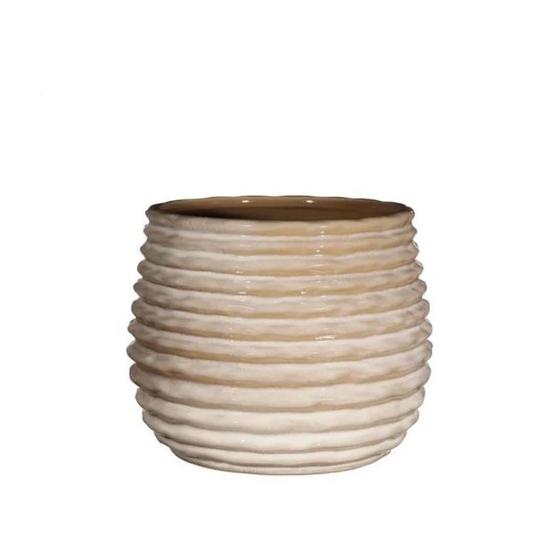 Topf Rise Creme Ø10 x h: 13,5 cm (6 Stück) [IFS-33964]