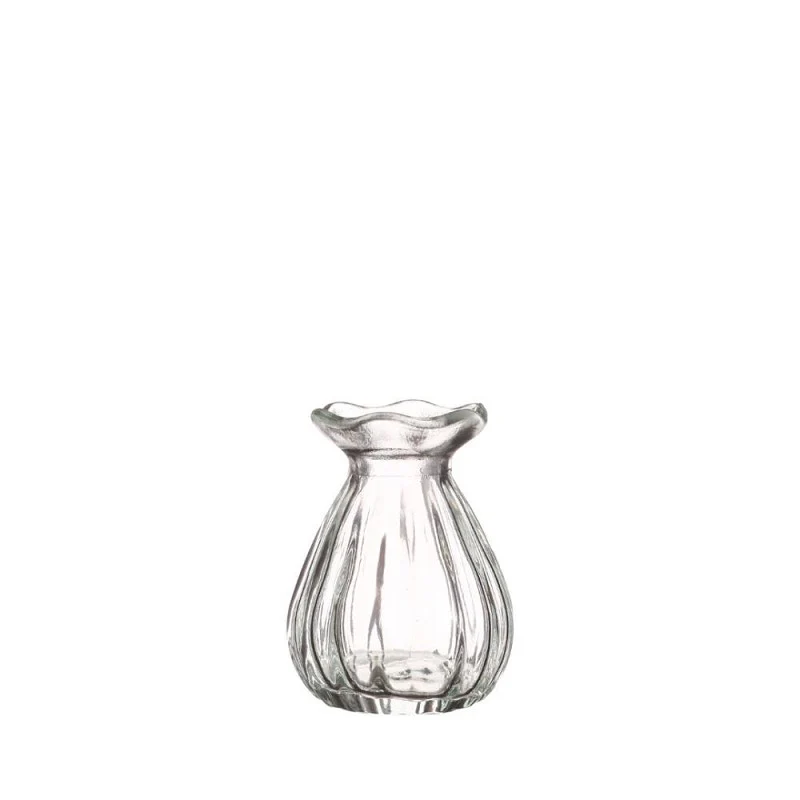 Blumenvase Ø7 h: 9 cm Transparent (12 Stück) [IFS-29800]