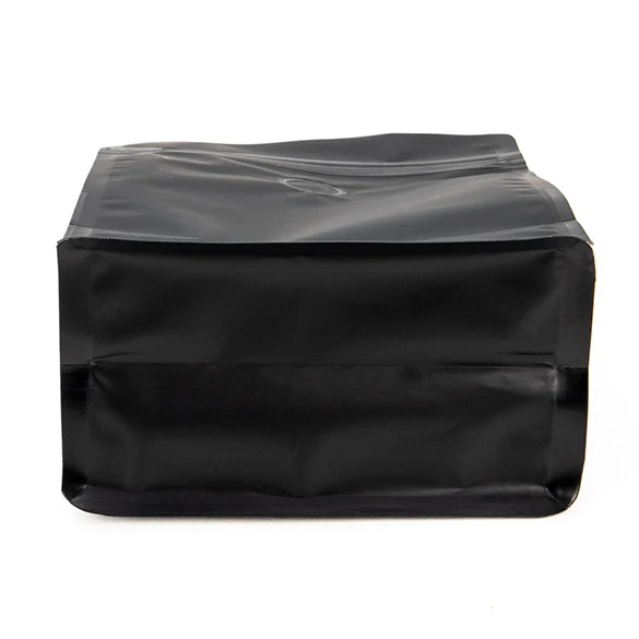 Kaffee Klappenbeutel Matt Schwarz 12,7x7,9x20,3 cm (50 Stück) [BBC2MB]