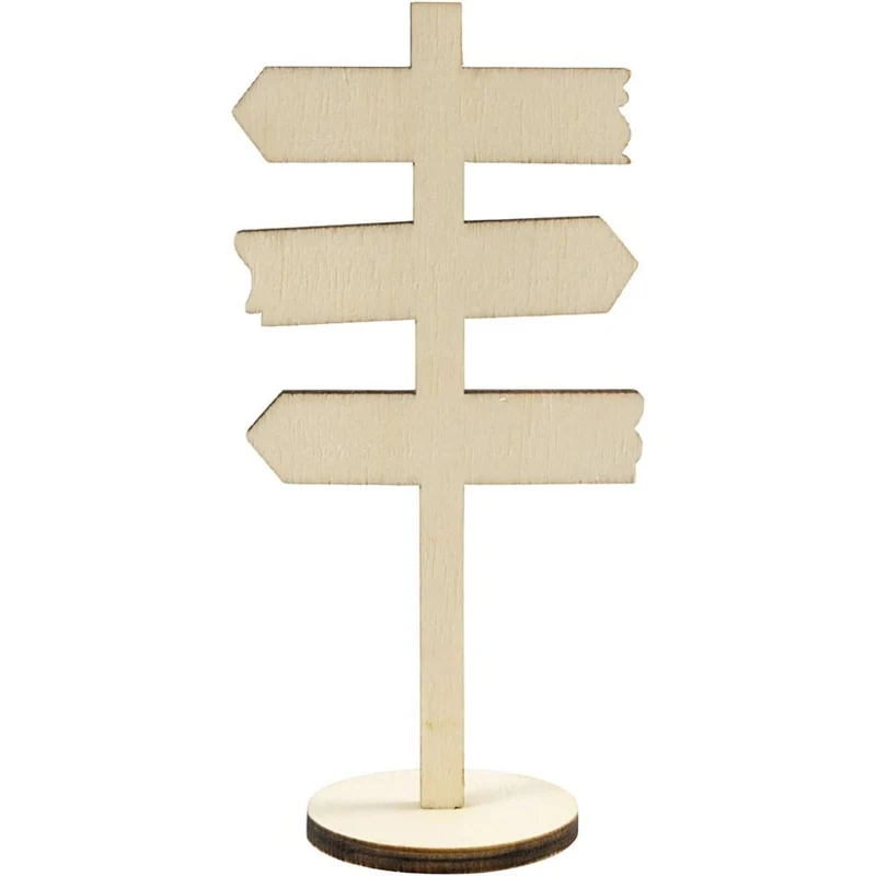 Schild mit Sockel, H 12 cm, B 6 cm, 1 Stk [HOB-55992]