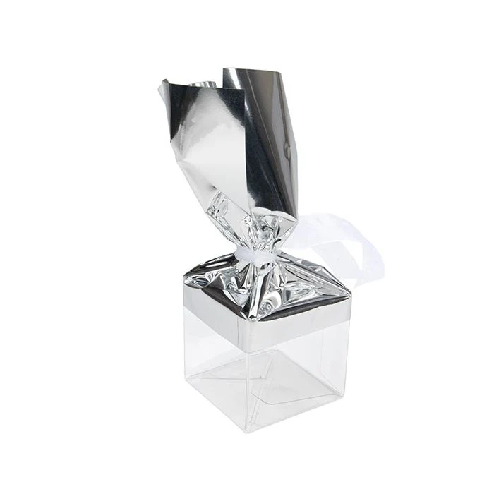 Folientopper Metallic Silber 12,7x22,9 cm (25 Stück) [MT1S]