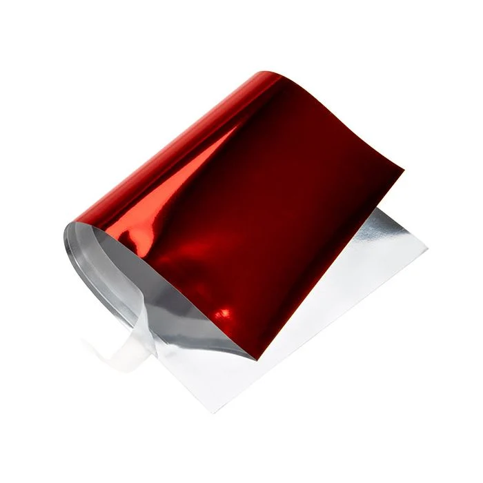 Folientopper Metallic Rot 12,7x22,9 cm (25 Stück) [MT1R]