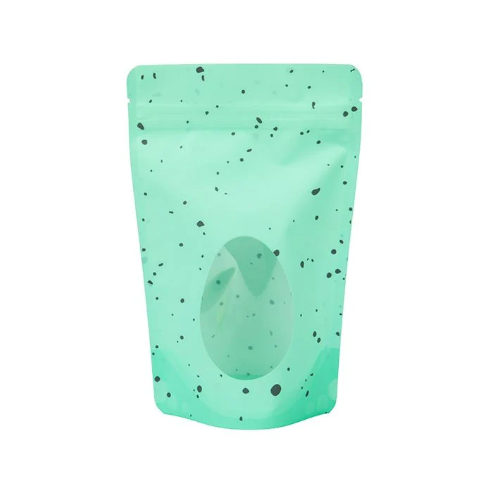 Standbodenbeutel Mint Grün Speckled Egg 13x7,9x20,6 cm (25 Stück) [ZBGSW3ER]