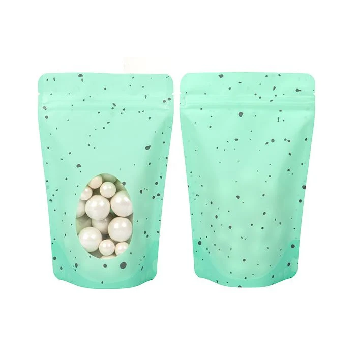 Standbodenbeutel Mint Grün Speckled Egg 13x7,9x20,6 cm (25 Stück) [ZBGSW3ER]