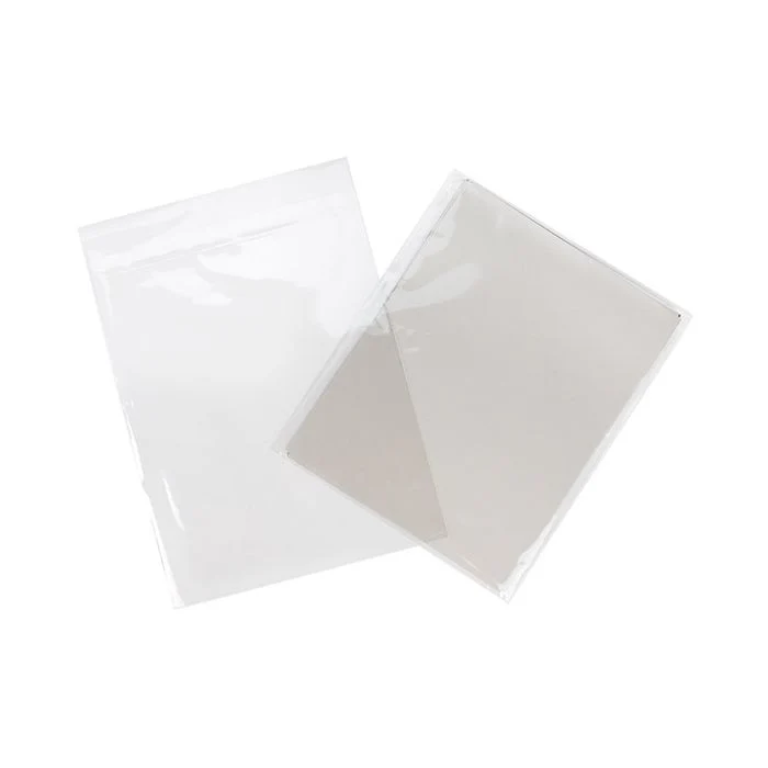 Umweltfreundliche Beutel 24x31.1 cm Transparent mit Schutzverschluss (100 Stück) [GC9PC]