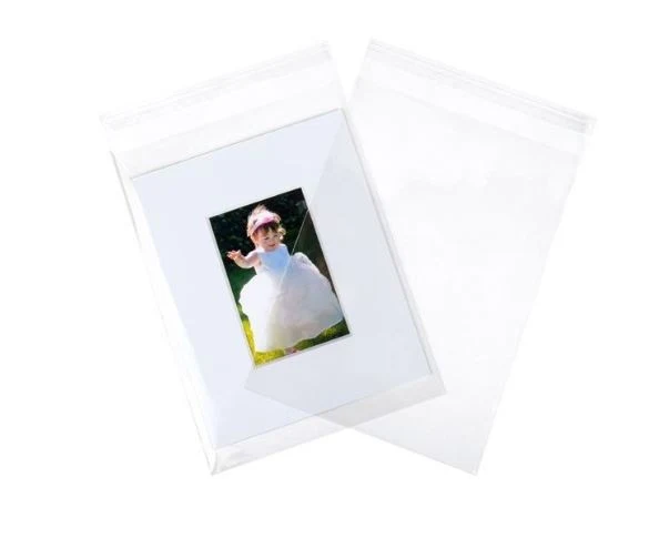 Klappenbeutel 11,5x22cm Hochtransparent (100 Stück) [B4X9S]