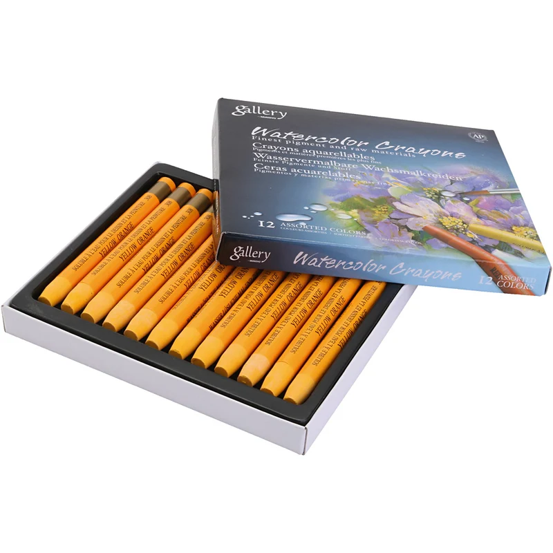 Gallery Aquarell-Kreide, Orange, 12 Stk/ 1 Pck [HOB-427324]