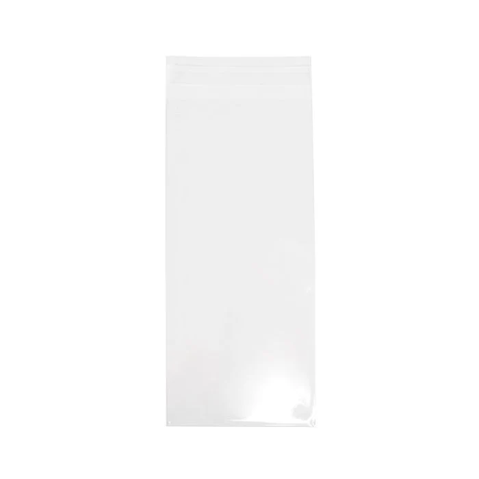 Klappenbeutel 10,3x22,9 cm Hochtransparent (100 Stück) [B49XS]
