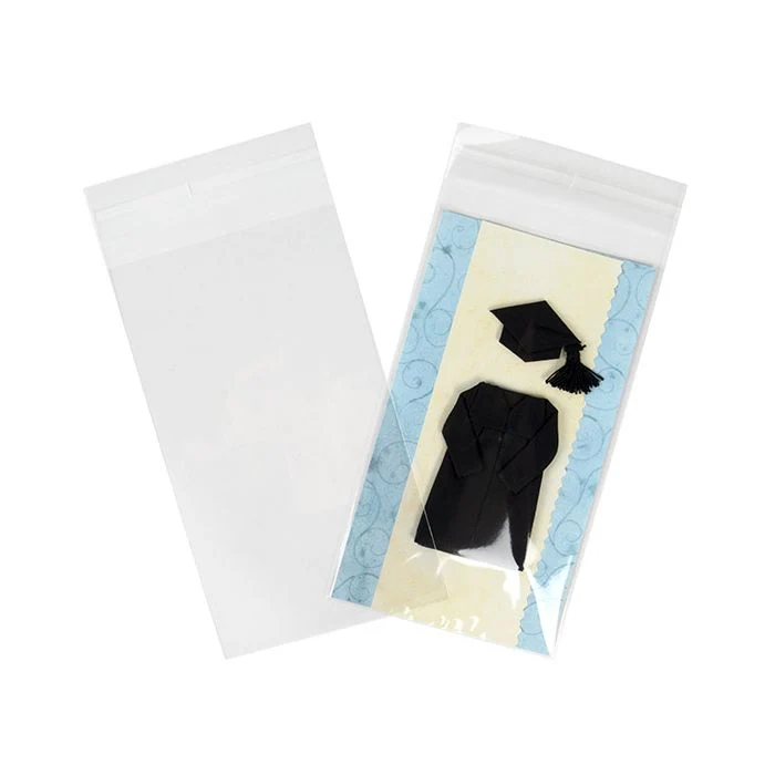 Klappenbeutel 9,7x16,8 cm Hochtransparent (100 Stück) [B3X6XL]