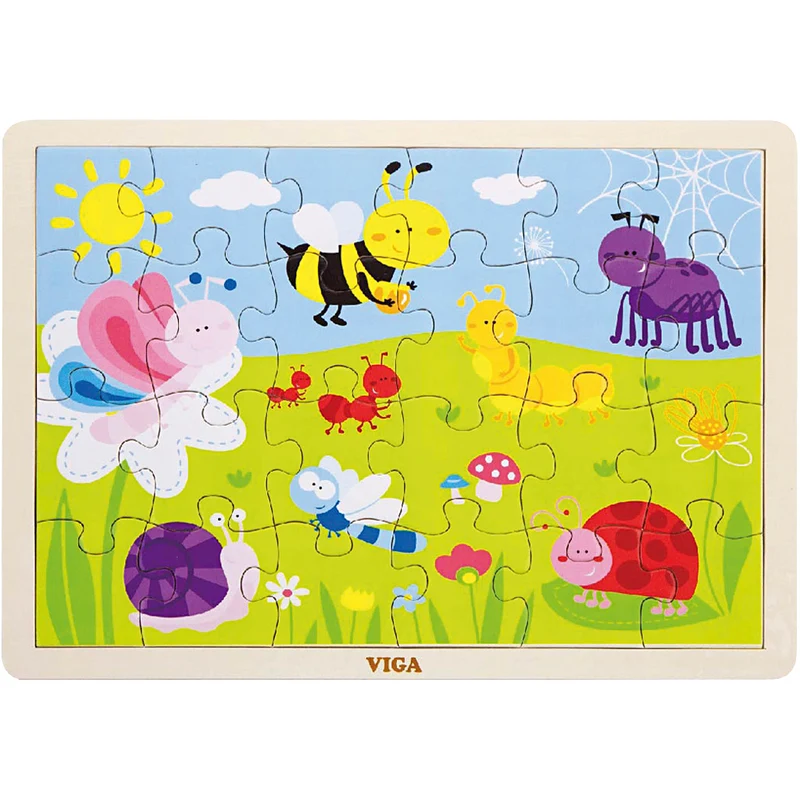 VIGA Puzzles, Größe 30x22,5 cm, 24 Stücke, 1 Stk [HOB-907790]