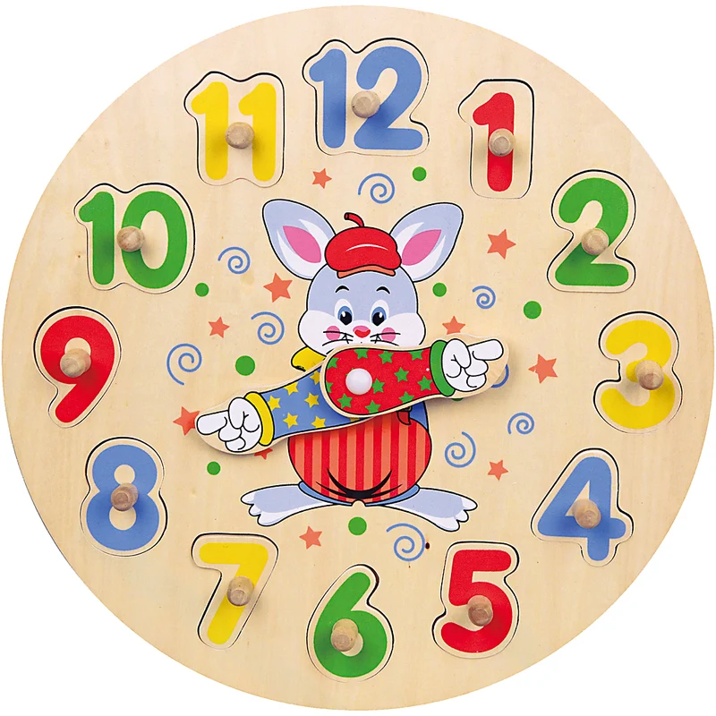 VIGA Puzzle Uhr, D 30 cm, 12 Stücke, 1 Stk [HOB-907783]